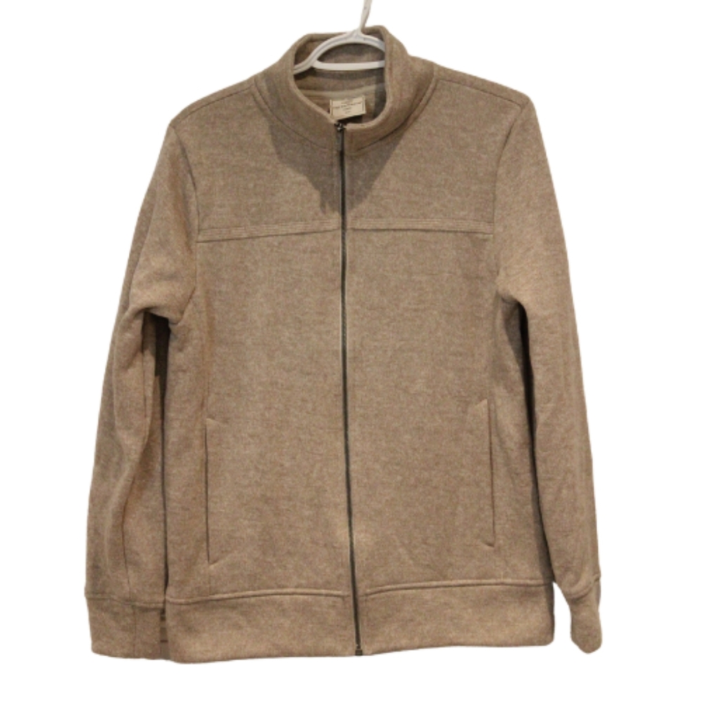 2/$25 🏷 Field & Stream Light Grey Zip Up Sweater Size Mens S
